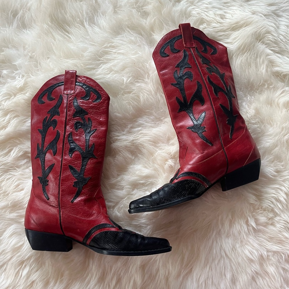 LEATHER COWGIRL BOOTS ❤️